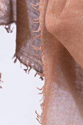 Wisp Caramel Pure Cashmere Semi Felted Shawl